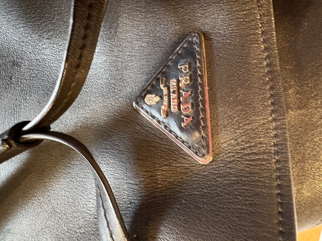 Prada Leather Bucket Bag