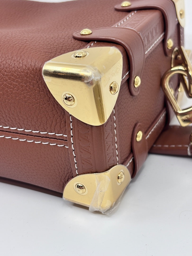 Tan Louis Vuitton BRAND NEW Side Trunk PM