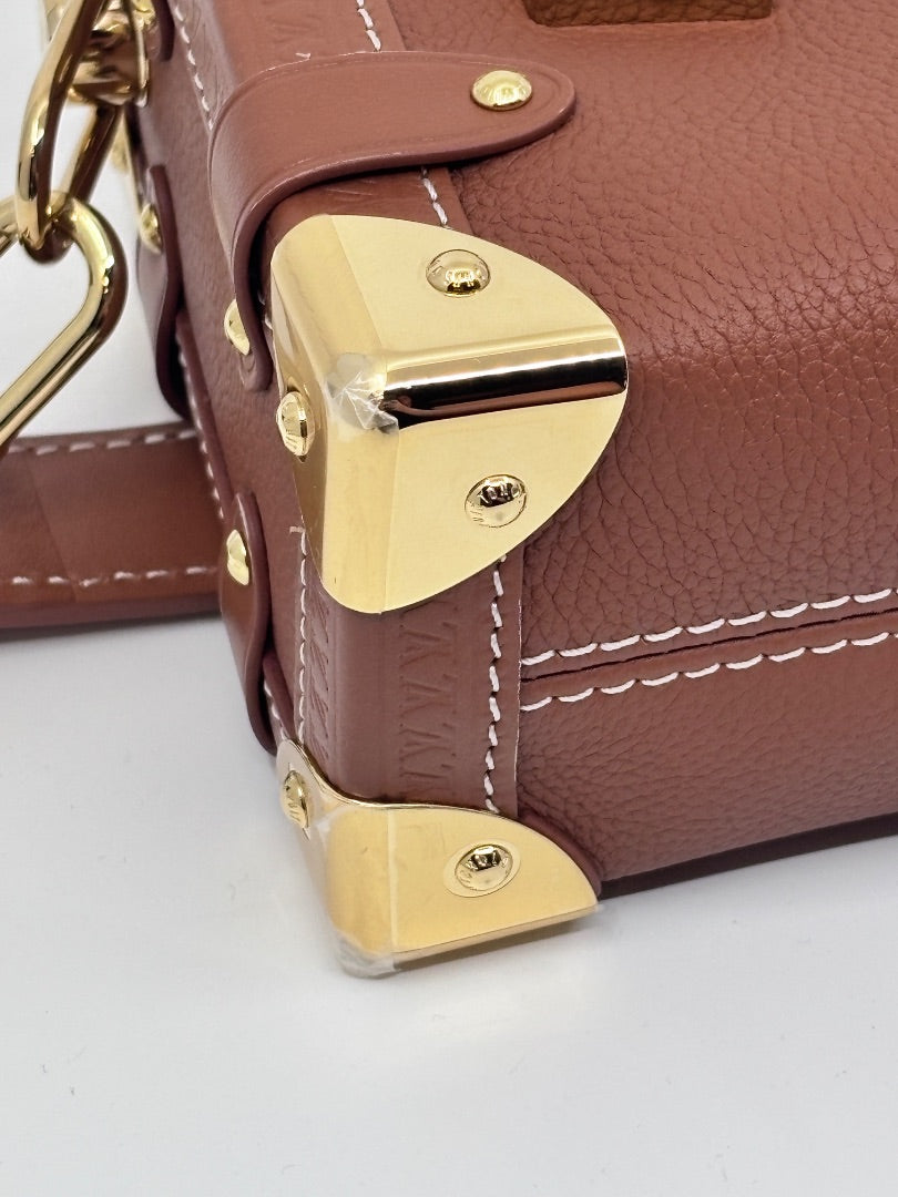 Tan Louis Vuitton BRAND NEW Side Trunk PM