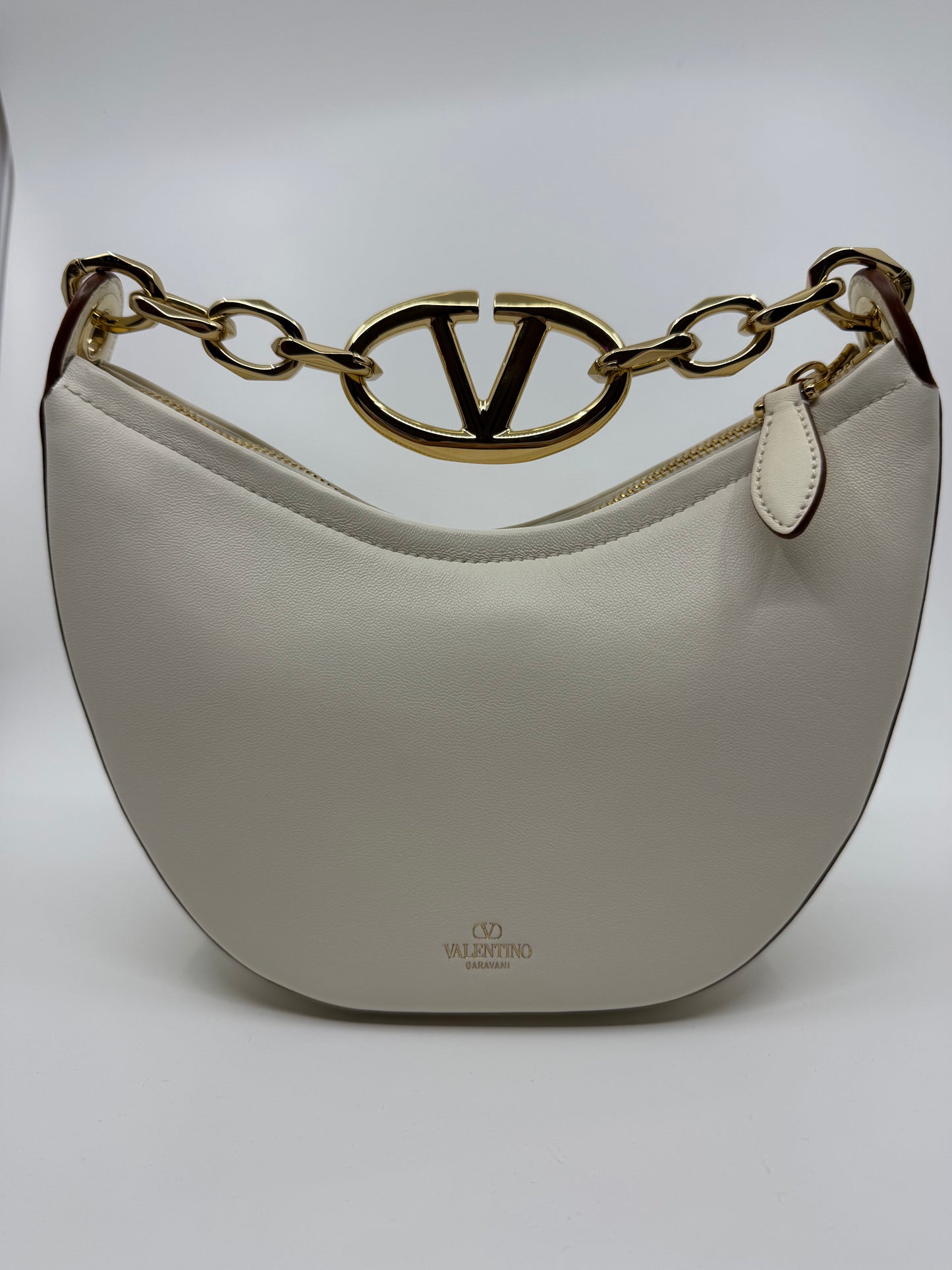 Ivory  Valentino Vlogo Moon Hobo