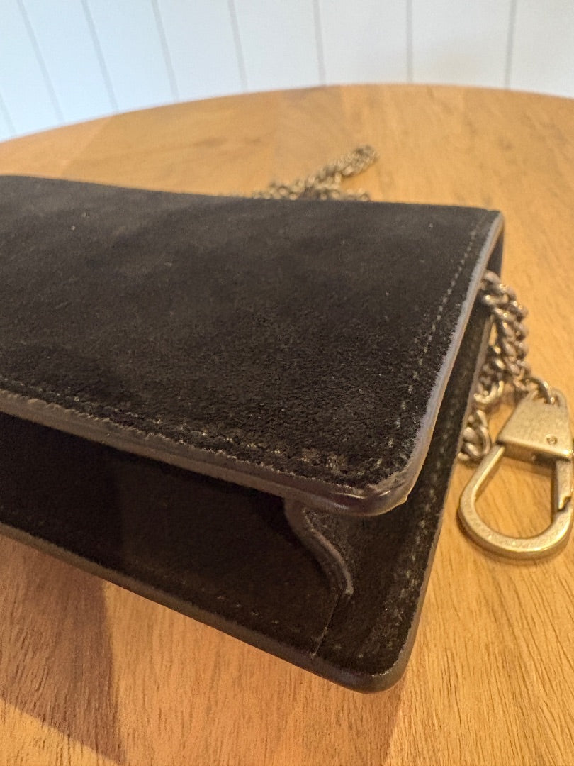 Black Gucci Velvet Mini Dionysus