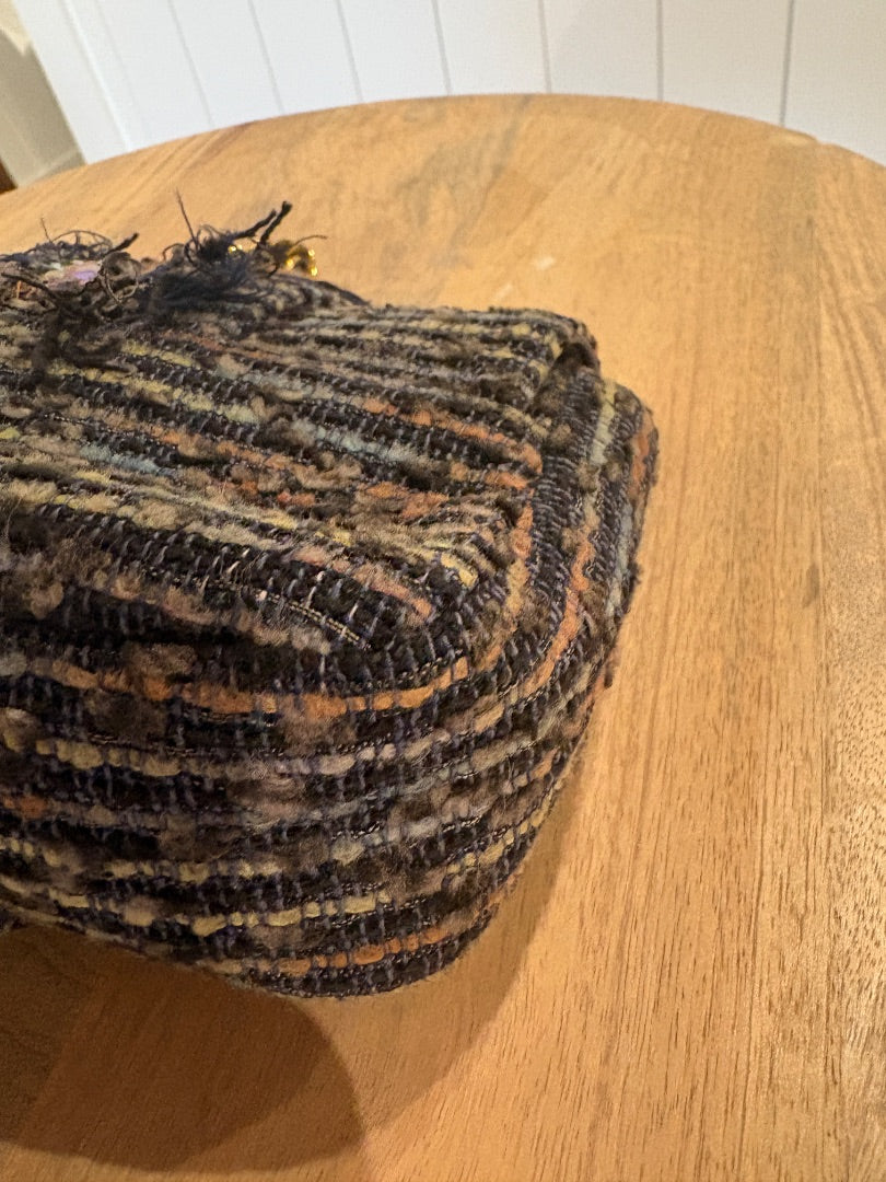 Blue Chanel Vintage Jeweled Sequin Mermaid Tweed