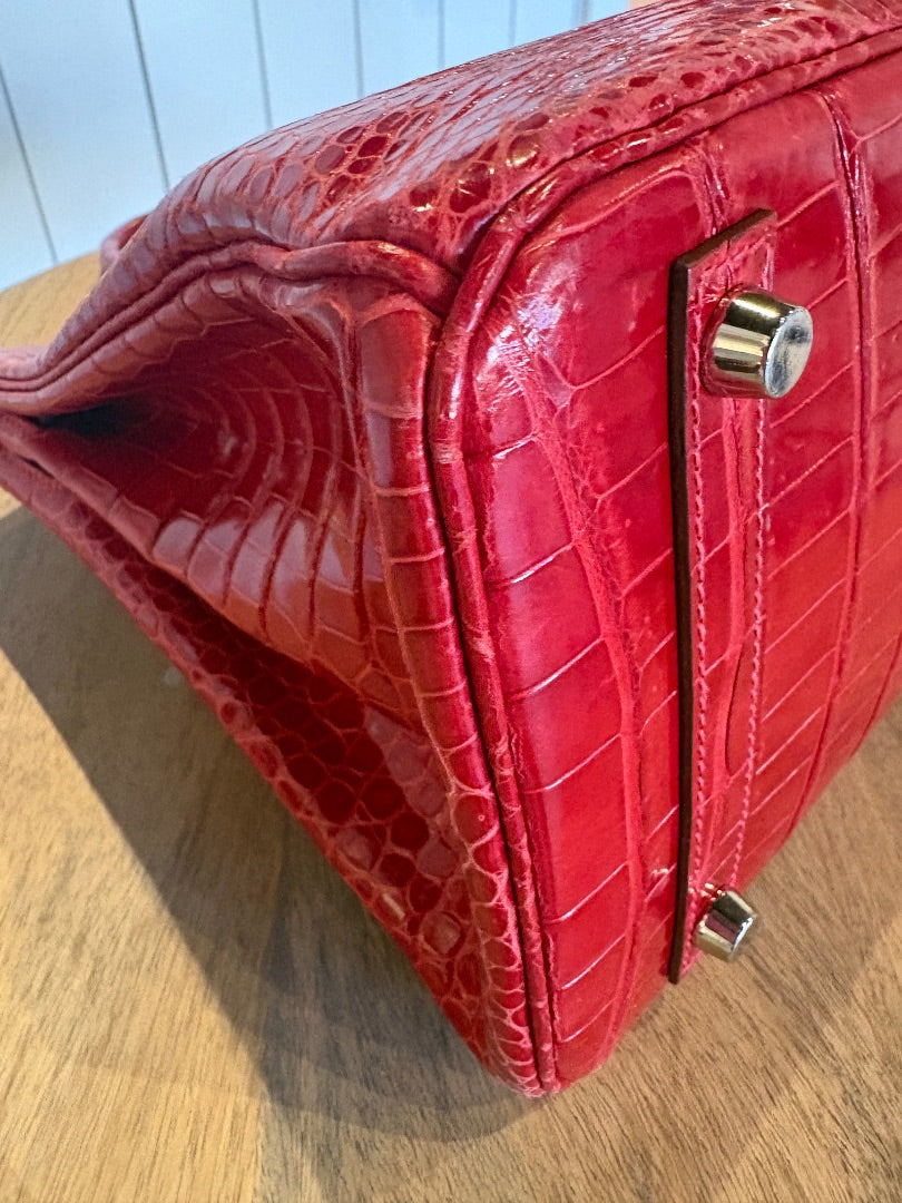 RARE Hermes Birkin 30 Crocodile - Braise