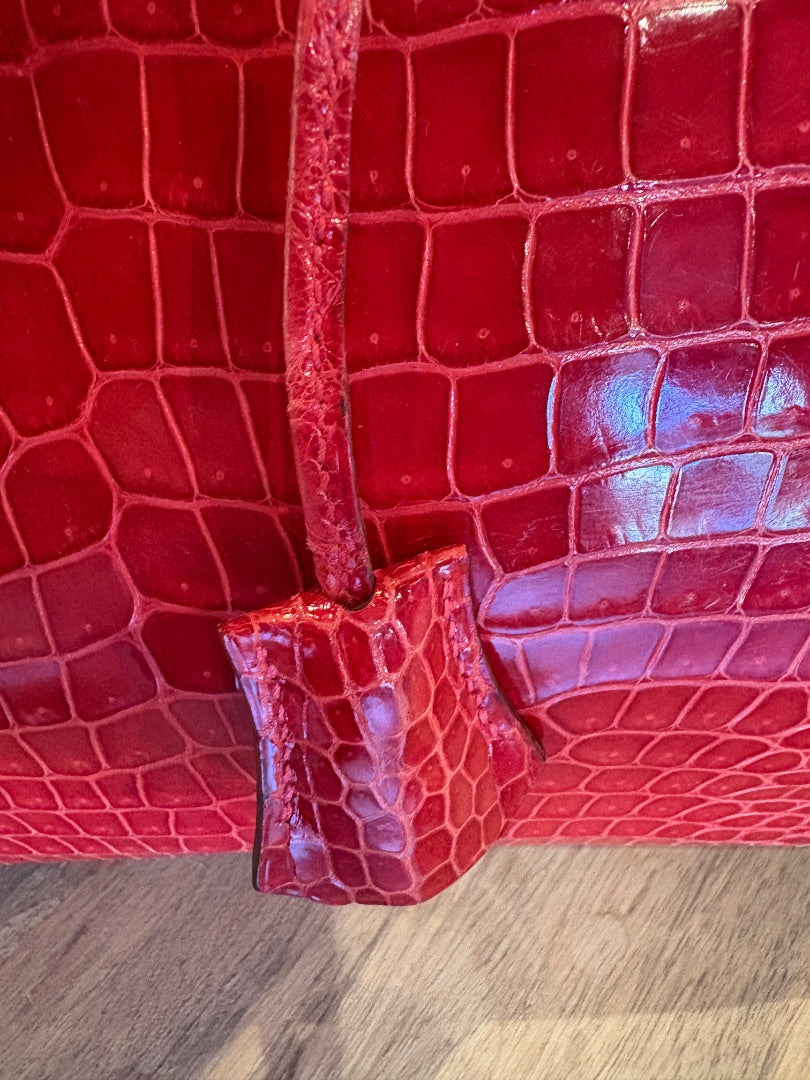 RARE Hermes Birkin 30 Crocodile - Braise