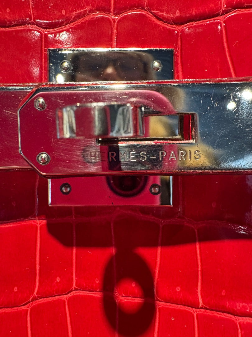 RARE Hermes Birkin 30 Crocodile - Braise