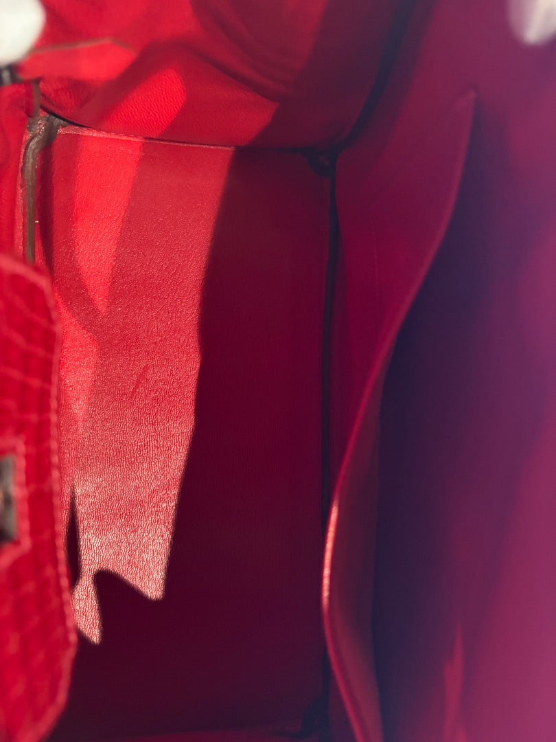 RARE Hermes Birkin 30 Crocodile - Braise