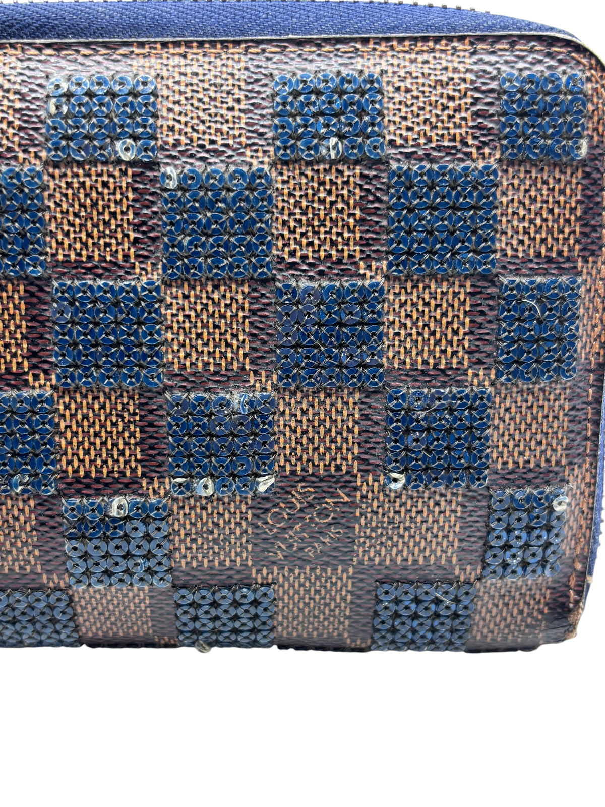 Louis Vuitton Ebene Paillettes Zippy Wallet