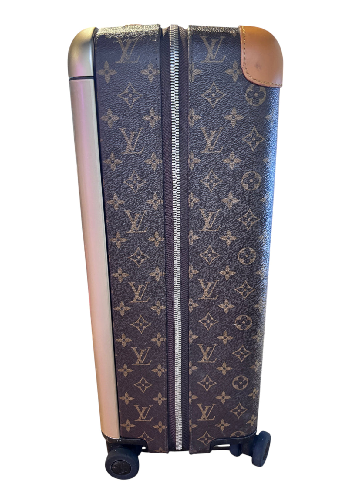 Posh Purse Co preloved Louis Vuitton Horizon 55 rolling suitcase in classic brown monogram coated canvas