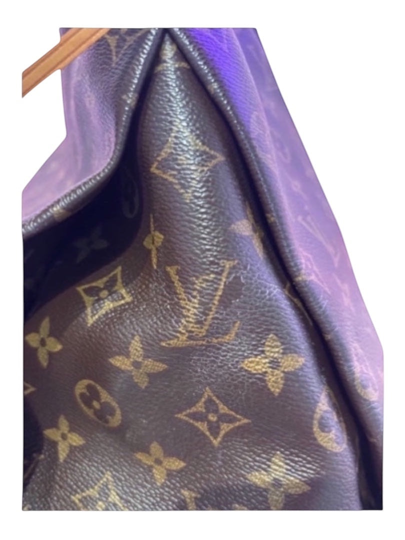 Posh Purse Co Louis Vuitton Artsy MM monogram canvas hobo bag with braided leather handle and gold-tone hardware.