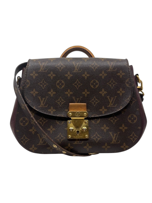 Louis Vuitton Eden MM bag in brown Monogram canvas with leather trim and gold hardware from Posh Purse Co.