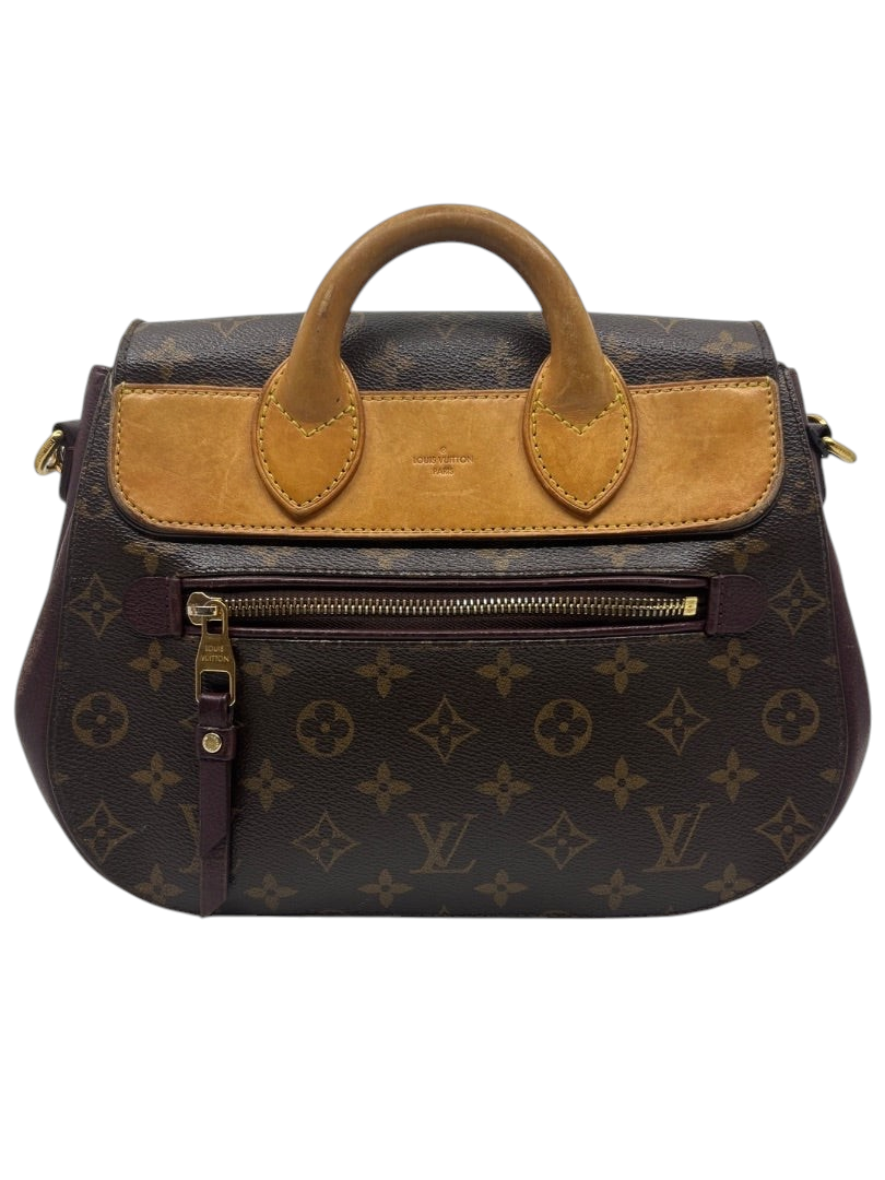 Posh Purse Co. preloved Louis Vuitton Monogram Eden MM bag in brown canvas with leather trim and gold-tone hardware.