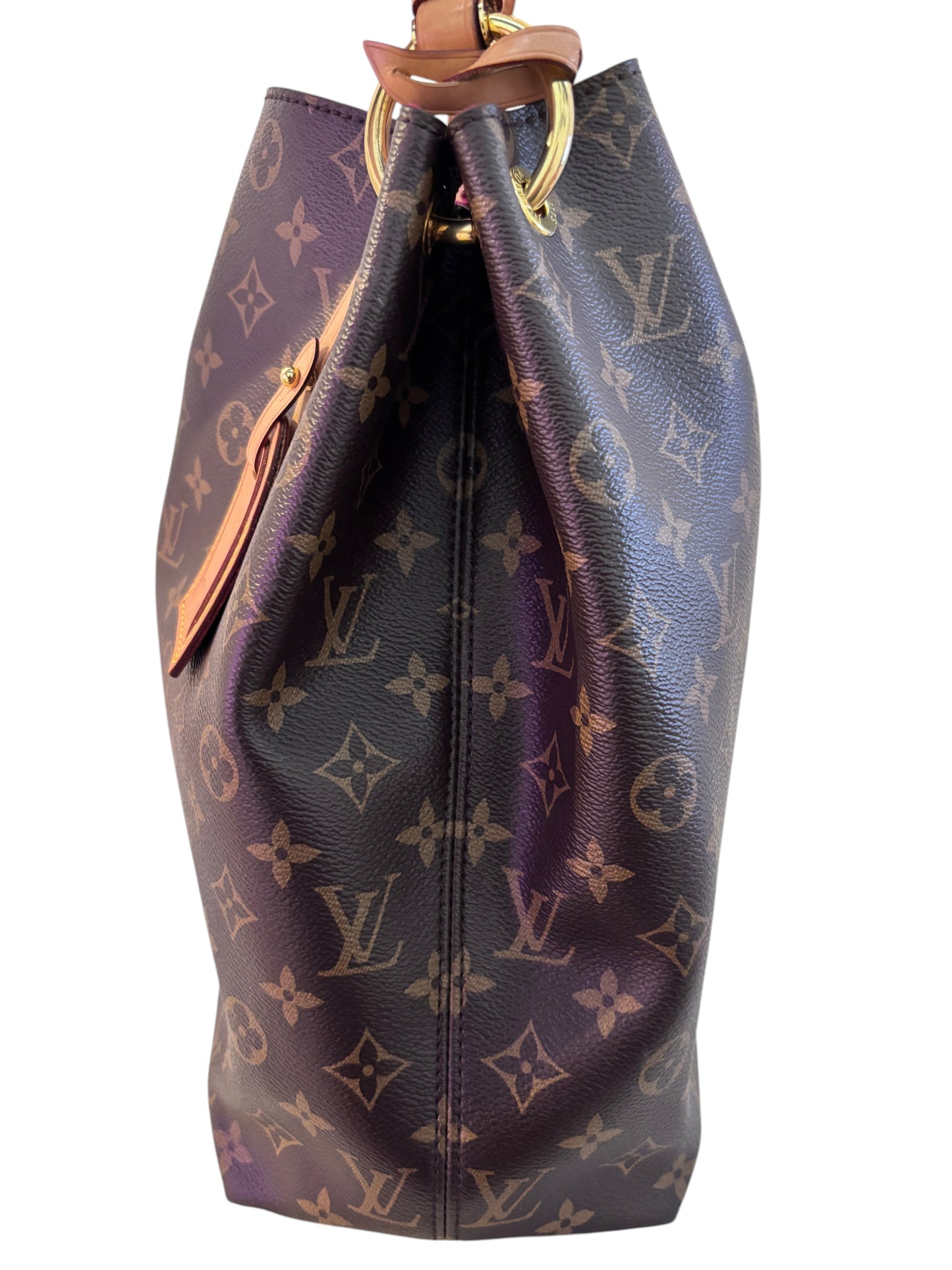 Posh Purse Co preloved Louis Vuitton Graceful hobo bag in iconic brown monogram coated canvas with gold hardware