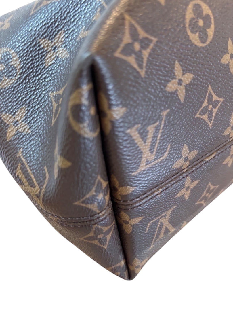Posh Purse Co Louis Vuitton Graceful MM Monogram Canvas shoulder bag with Pivoine interior and gold-tone hardware.