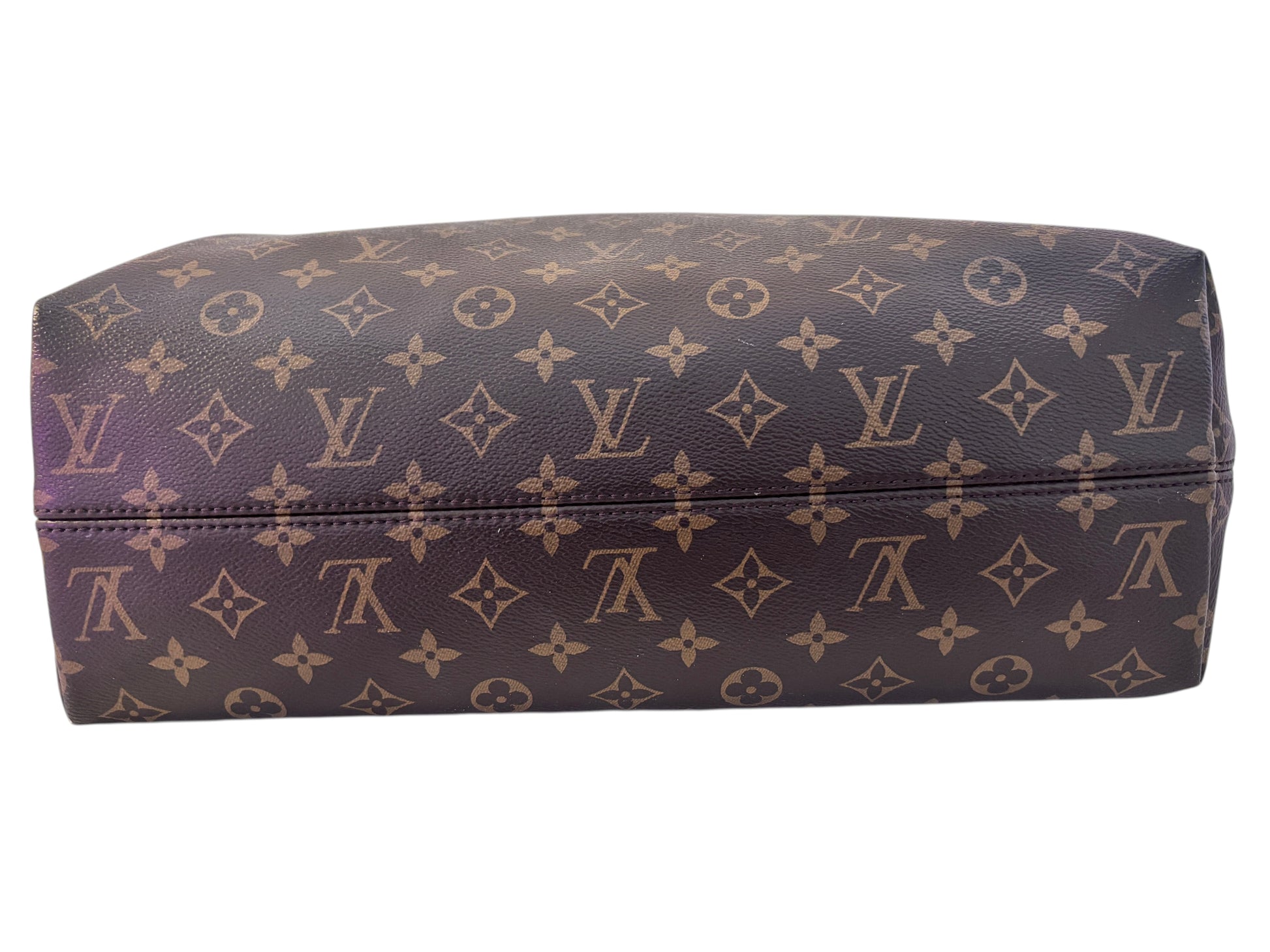 Posh Purse Co preloved Louis Vuitton Graceful hobo bag base in iconic brown monogram coated canvas