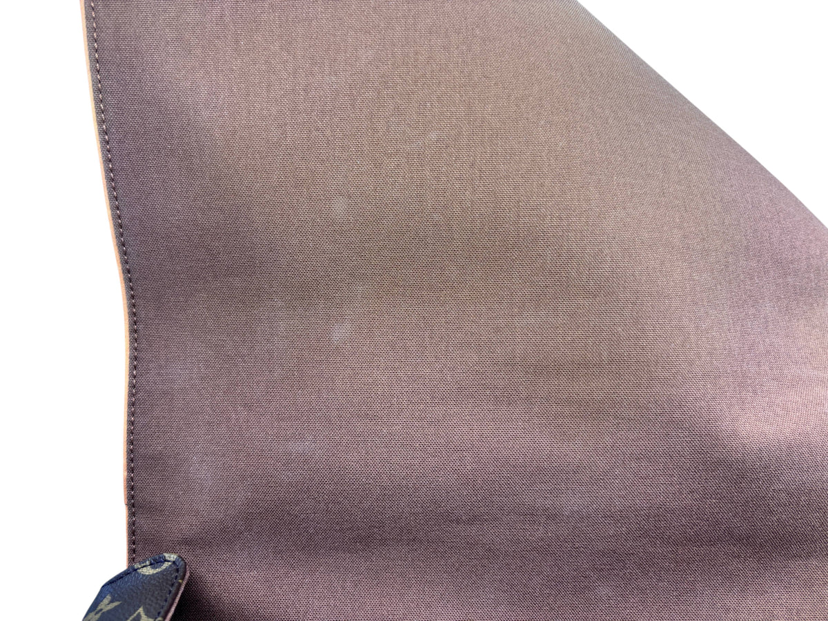Posh Purse Co Louis Vuitton Abbesses messenger bag interior brown fabric lining detail