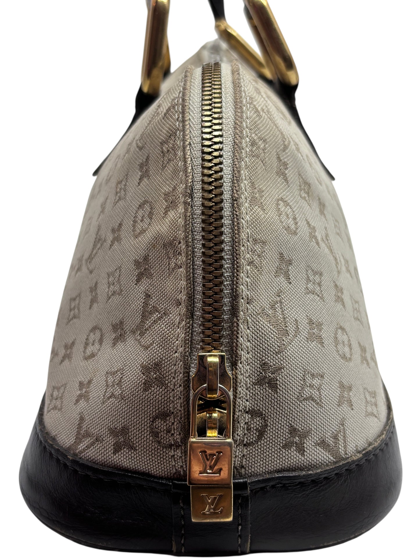Posh Purse Co preloved Louis Vuitton Long Mini Lin handbag featuring signature monogram canvas and gold hardware
