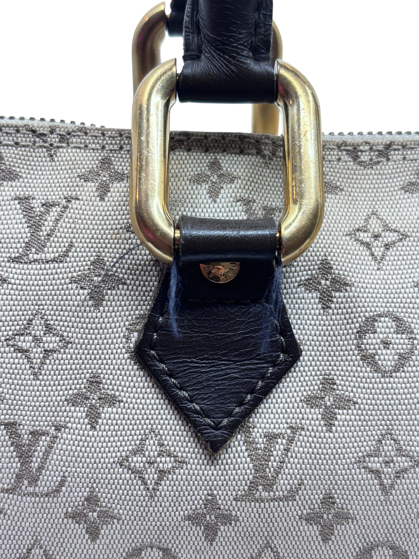 Posh Purse Co preowned Louis Vuitton Long Mini Lin bag featuring beige monogram canvas and gold-tone hardware detail
