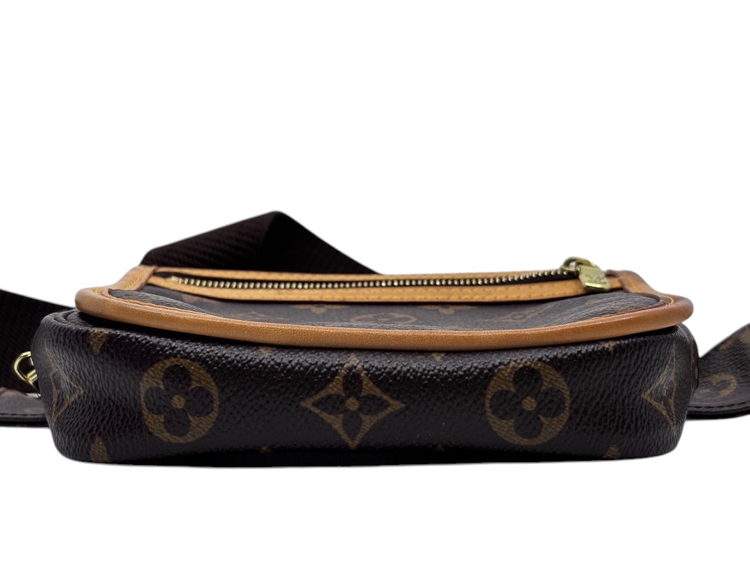 Posh Purse Co Louis Vuitton Bosphore belt bag in iconic brown monogram coated canvas with vachetta leather trim