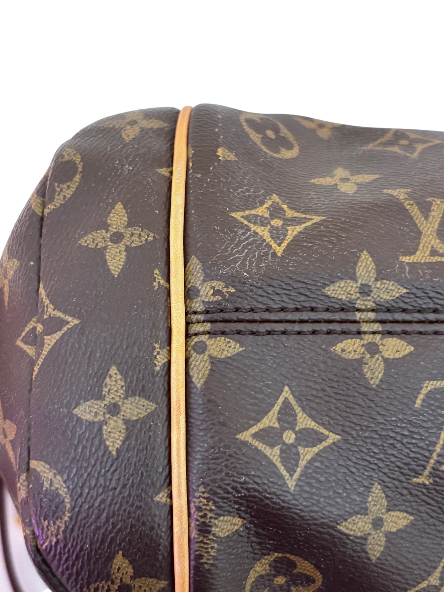 Posh Purse Co preowned Louis Vuitton Totally PM tote bag featuring signature brown Monogram canvas and Vachetta trim