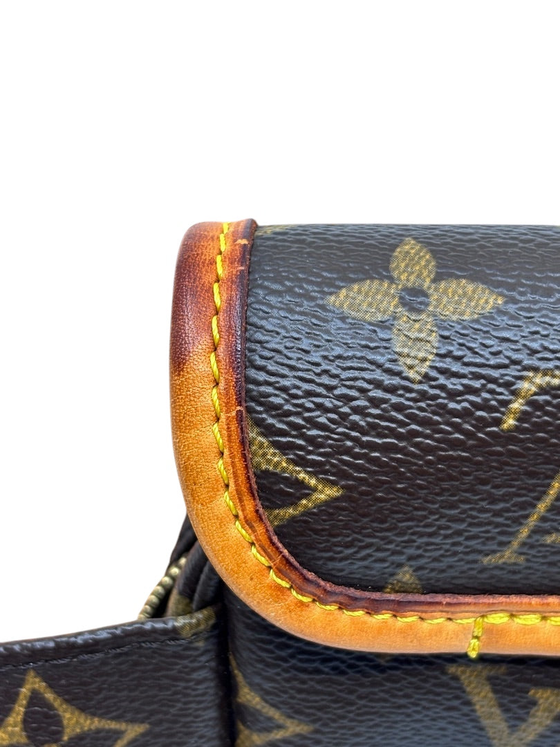 Posh Purse Co Louis Vuitton Bosphore belt bag featuring iconic brown monogram coated canvas and vachetta leather trim