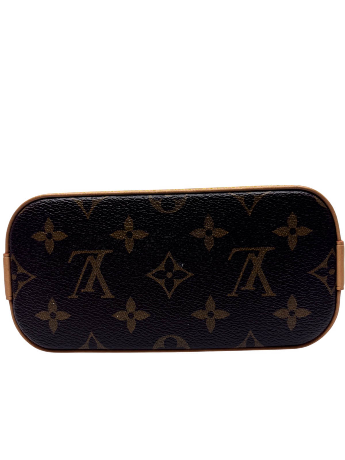 Posh Purse Co Louis Vuitton Nano Alma 2024 Christmas Edition monogram canvas handbag base view