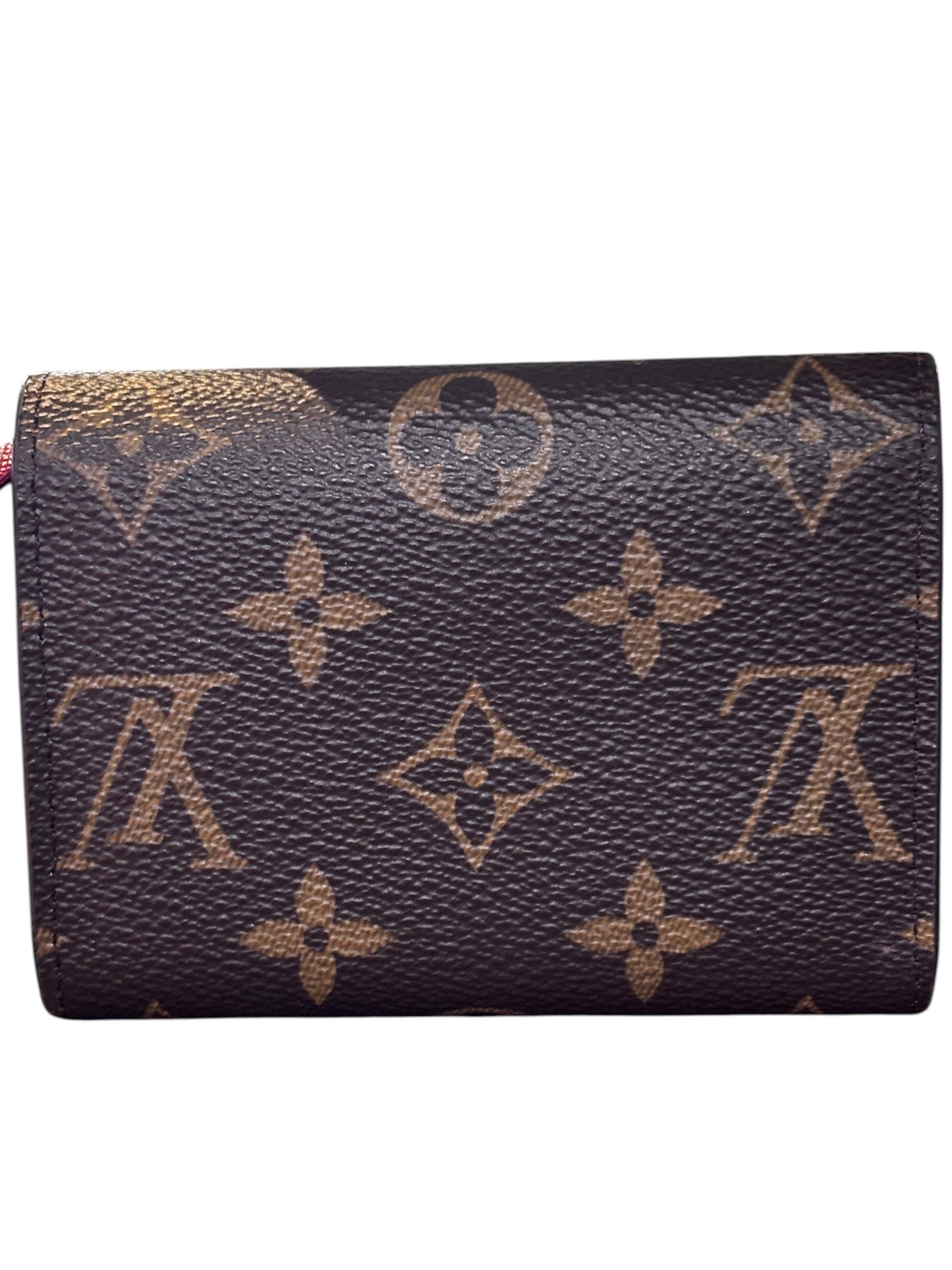 Posh Purse Co. preloved Louis Vuitton Rosalie wallet in iconic brown monogram coated canvas with snap-button closure.
