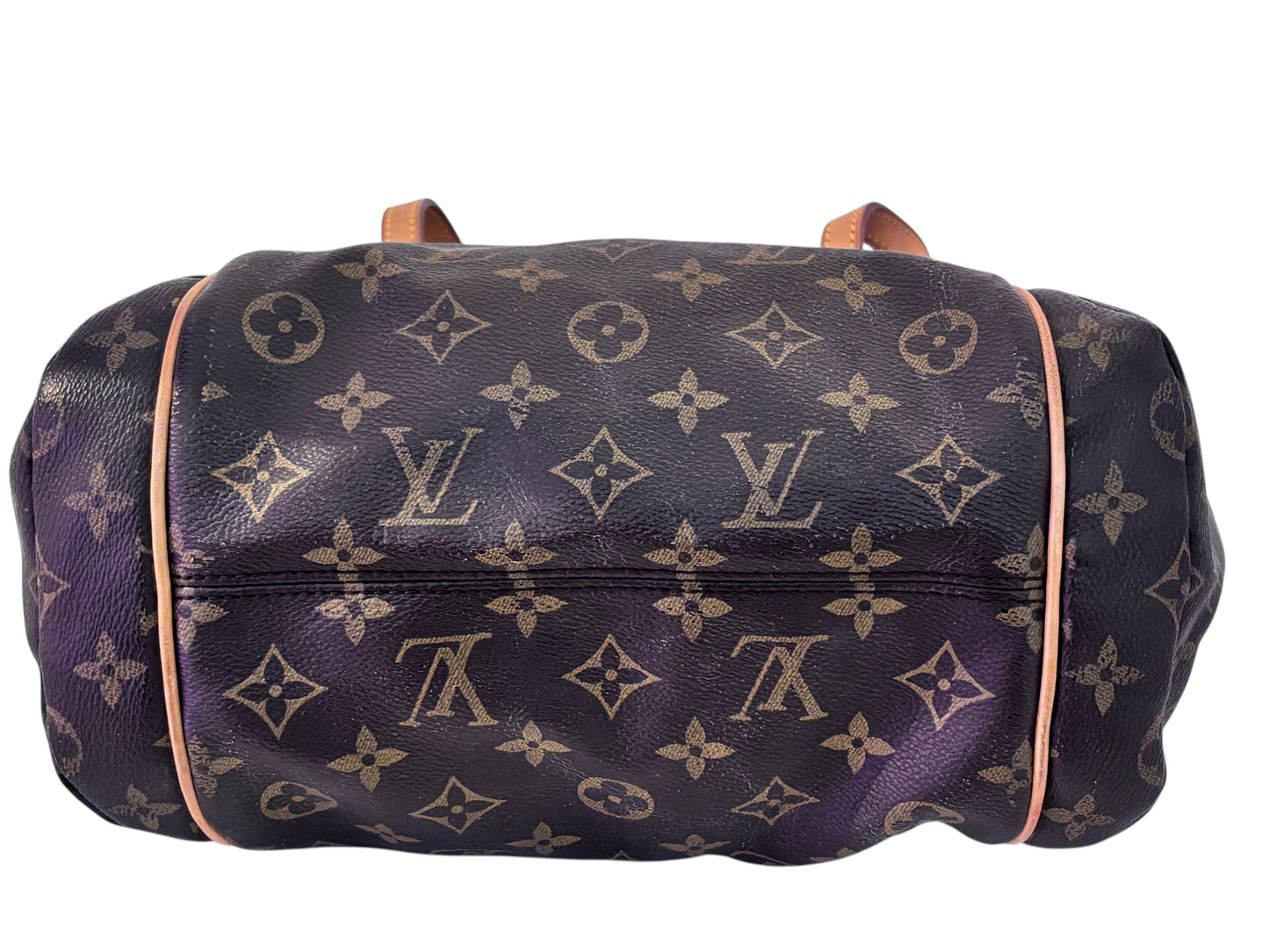 Posh Purse Co preowned Louis Vuitton Totally PM tote bag in brown Monogram canvas with natural Vachetta leather trim