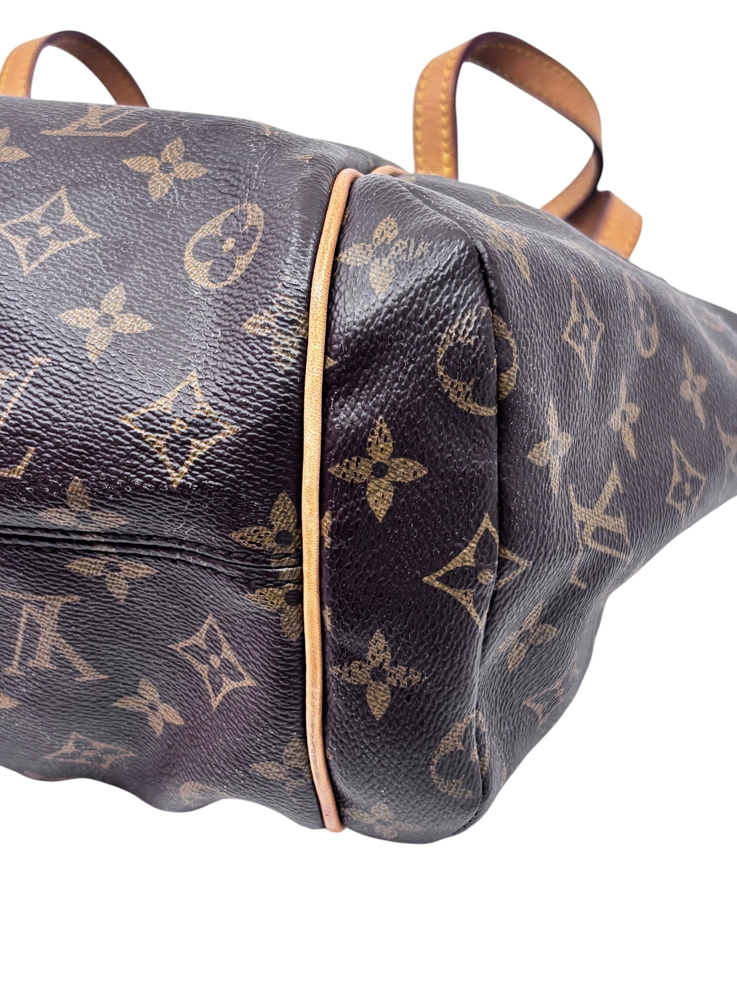Posh Purse Co preowned Louis Vuitton Totally PM tote bag in brown monogram canvas with natural Vachetta leather trim