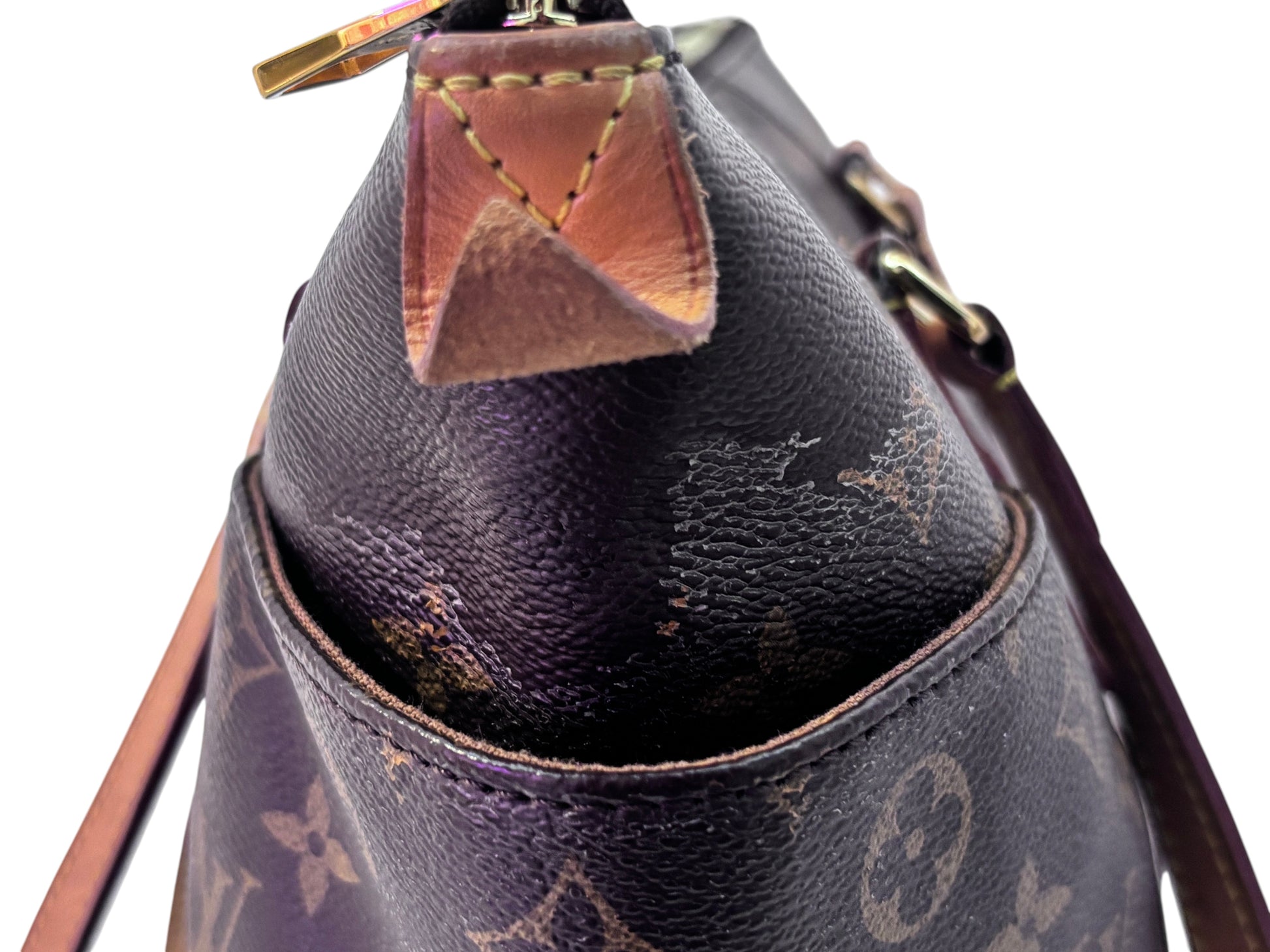 Posh Purse Co preowned Louis Vuitton Totally PM tote in brown Monogram canvas with Vachetta leather trim detail