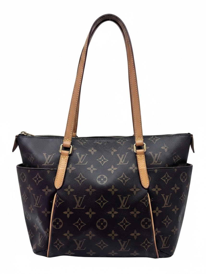 Posh Purse Co preowned Louis Vuitton Totally PM tote in brown monogram canvas with vachetta leather trim