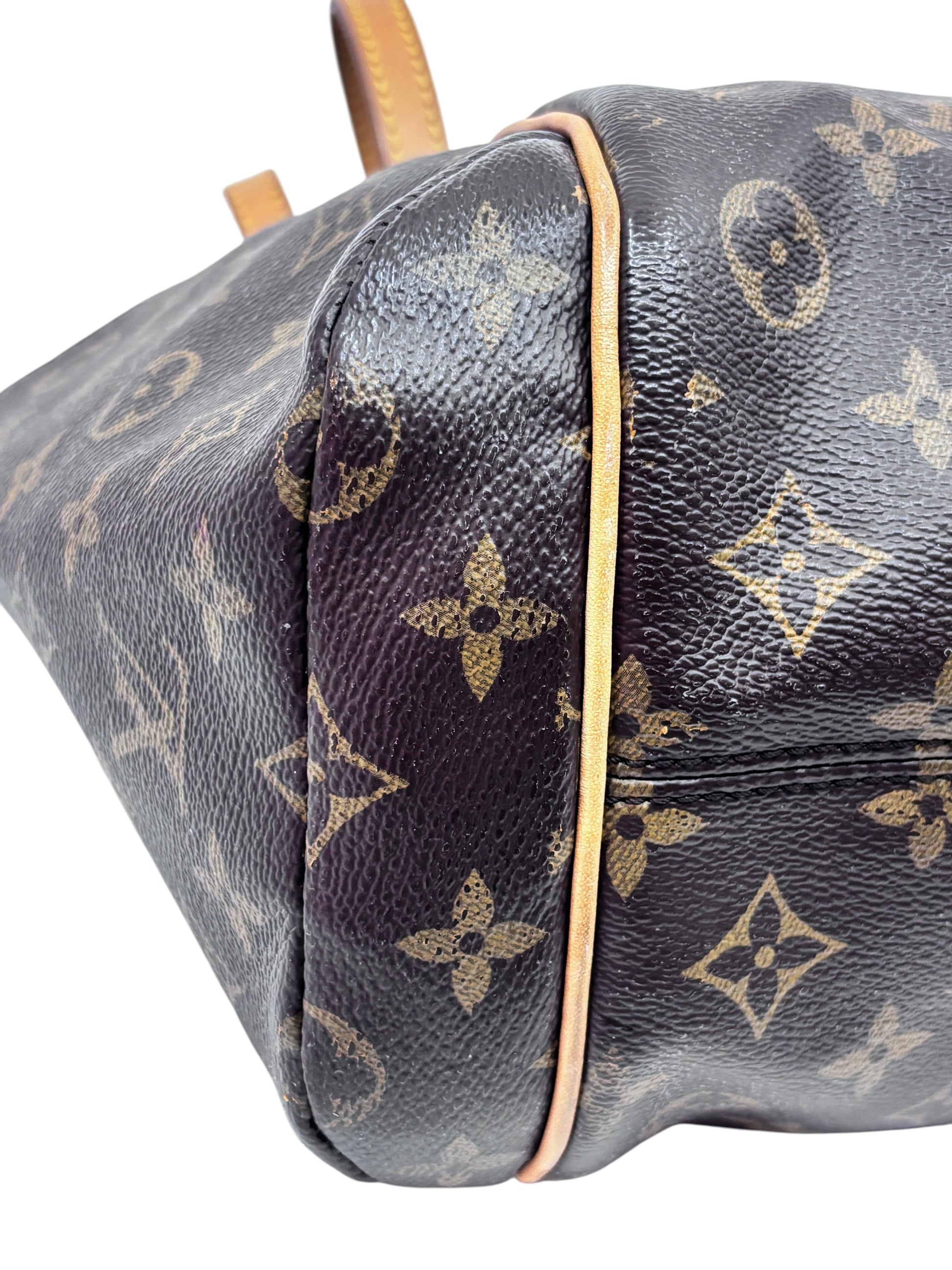 Posh Purse Co preowned Louis Vuitton Totally PM tote bag featuring brown monogram canvas and vachetta leather trim