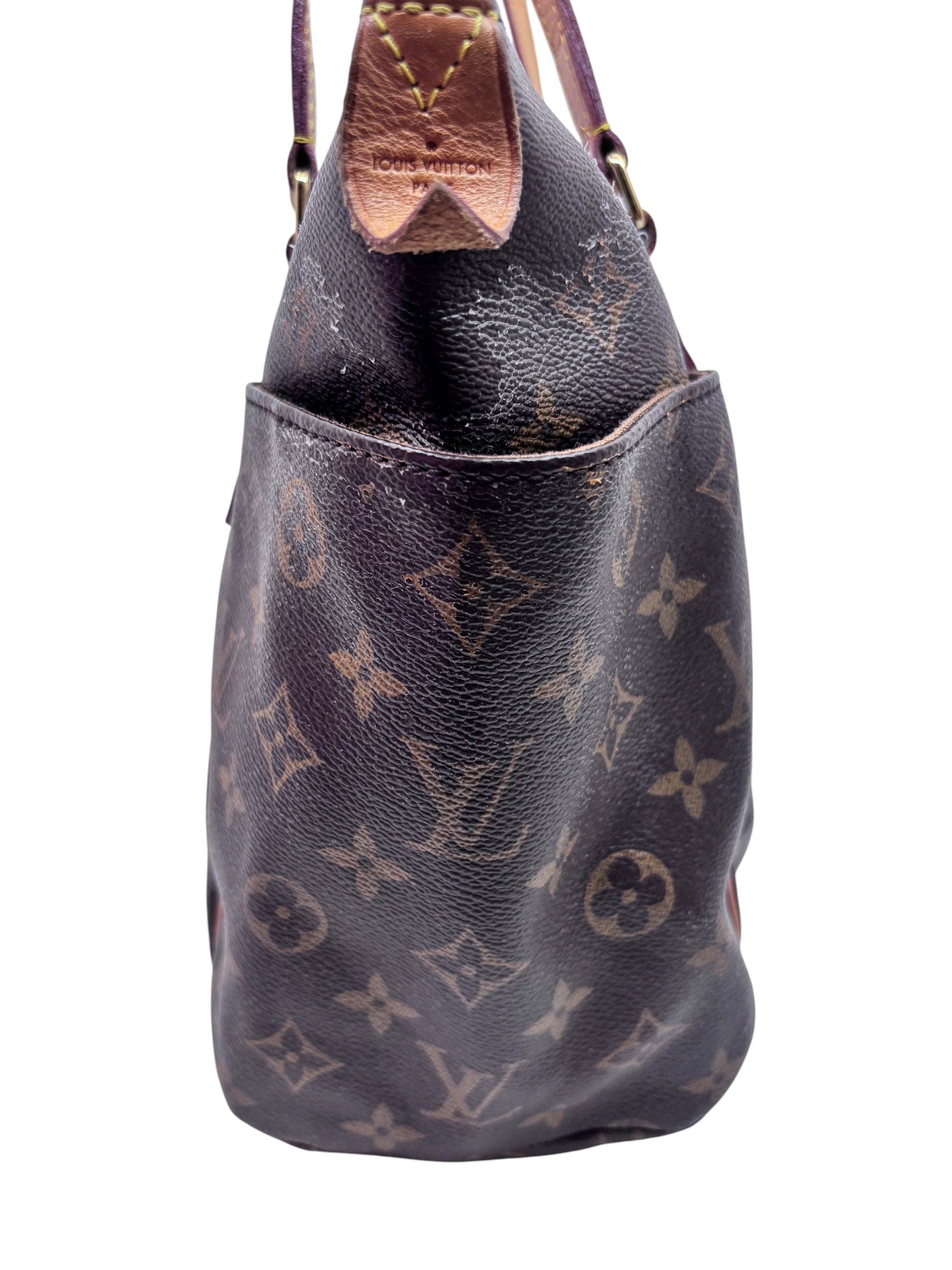 Posh Purse Co preowned Louis Vuitton Totally PM tote bag in brown monogram canvas with side pocket detail