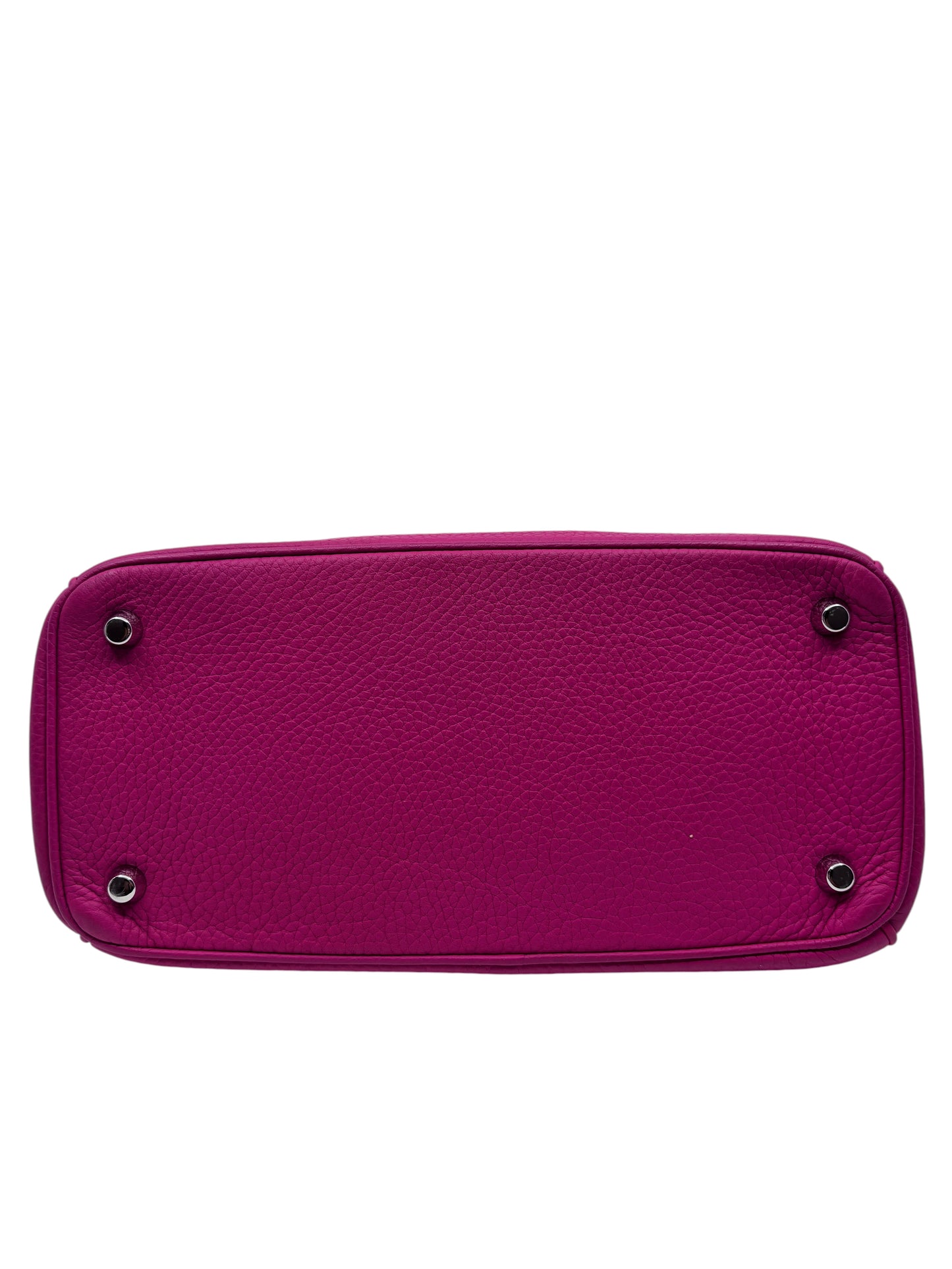 Posh Purse Co. pink leather Dior Be Dior bag base with four protective silver-tone metal feet