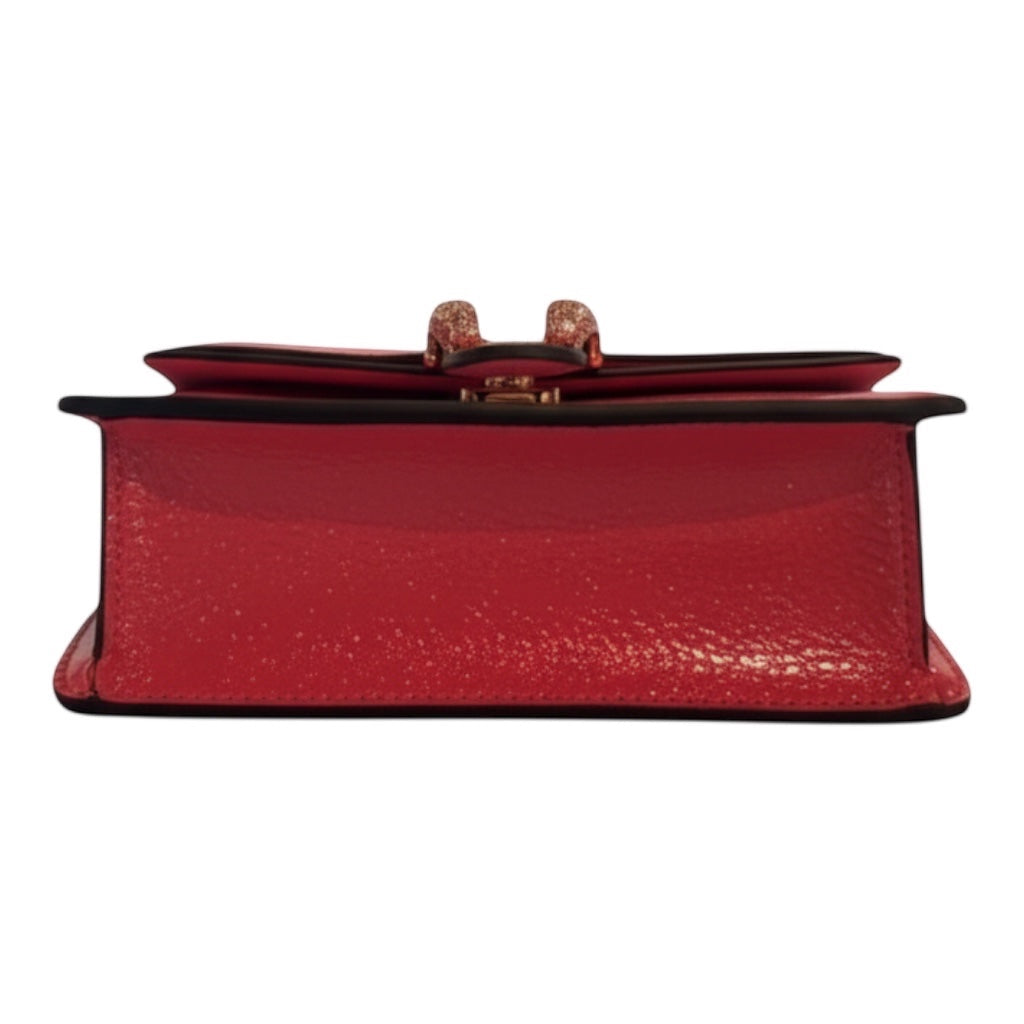 Posh Purse Co. pink textured leather Gucci Mini Dionysus crossbody bag with antique silver tiger head closure and sliding chain strap.