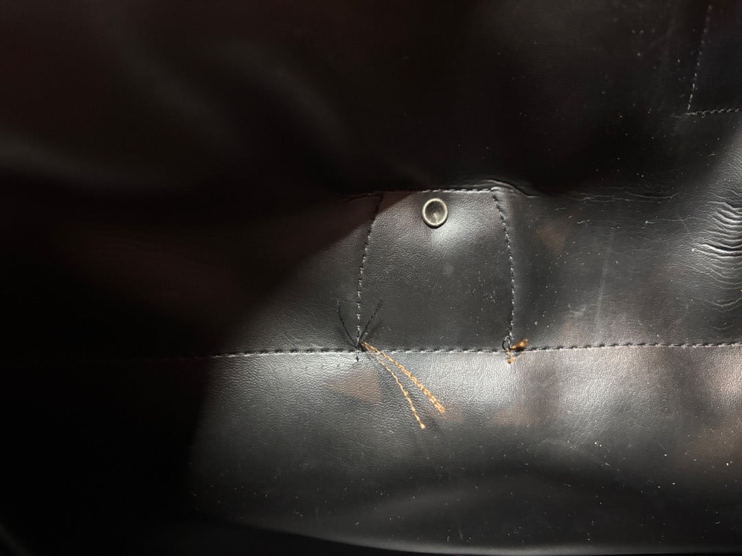 Posh Purse Co. Classic Plaid Weekend Duffle Bag with dark brown leather accents and silver hardware.
