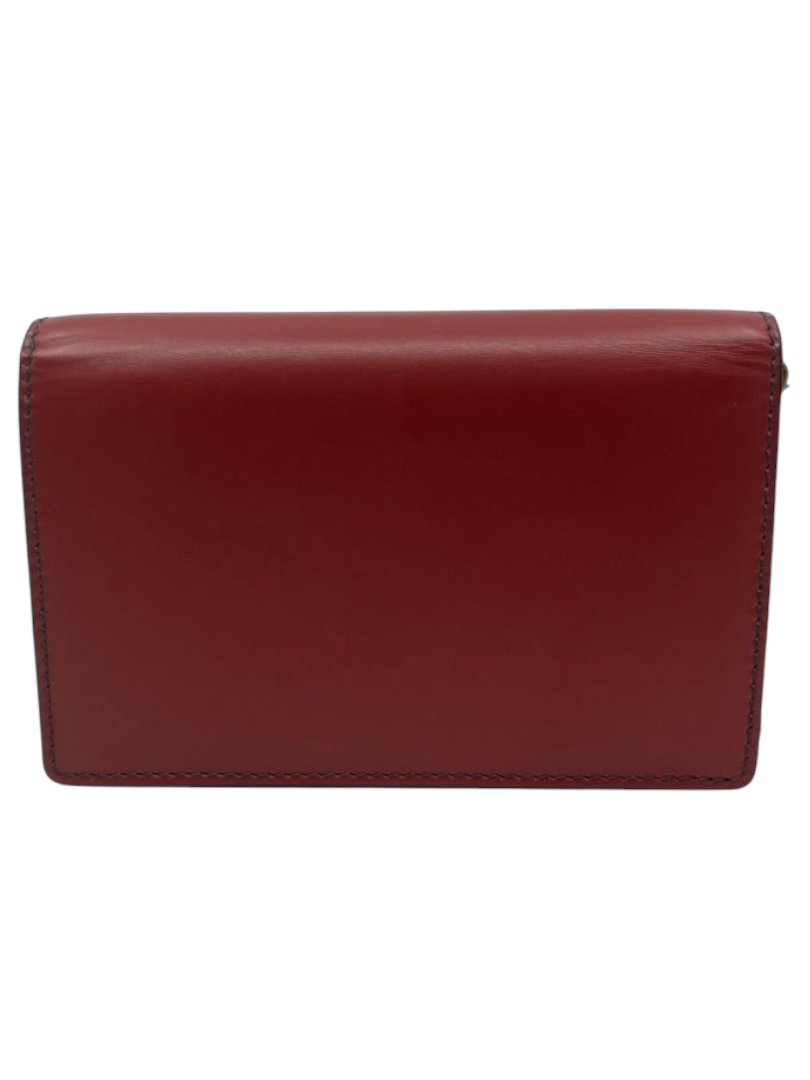 Preloved red Dior J'adior crossbody bag with a structured leather silhouette, available at Posh Purse Co.