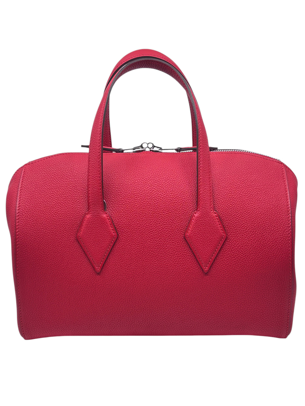 Posh Purse Co brand new red Hermès Petit Tour 24 handbag with structured silhouette and top handles
