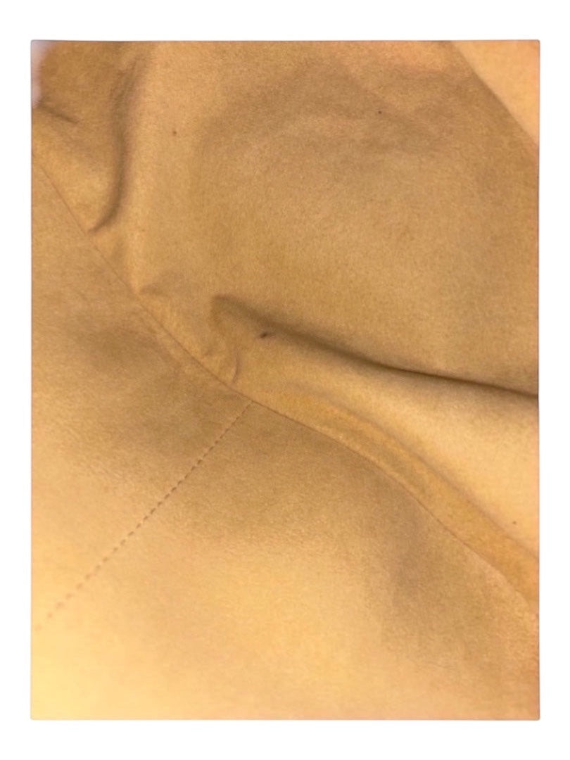 Posh Purse Co Louis Vuitton Artsy MM hobo bag in tan suede with braided handle detail.