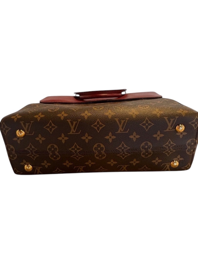 Posh Purse Co Louis Vuitton Venus Monogram Canvas tote bag with leather trim and gold-tone hardware.